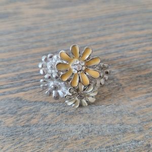 Silver Flower Ring
